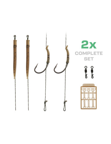 Zfish curve shank carp rig nº2 25lb 20cm 2unds