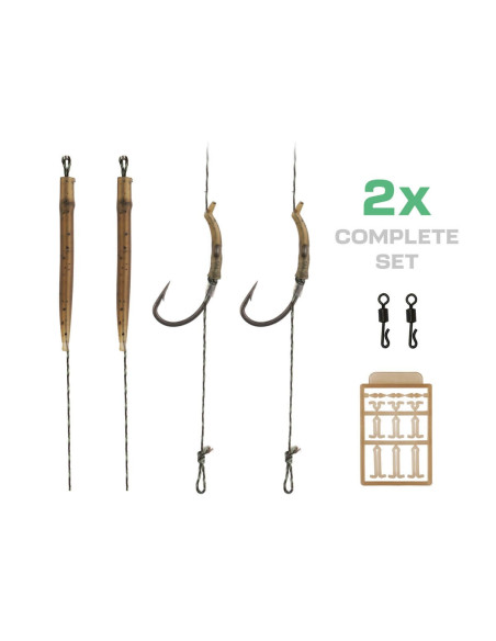 Zfish curve shank carp rig nº2 25lb 20cm 2unds