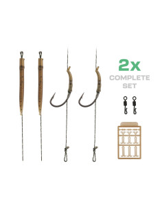 Zfish curve shank carp rig nº6 25lb 20cm 2unds 2