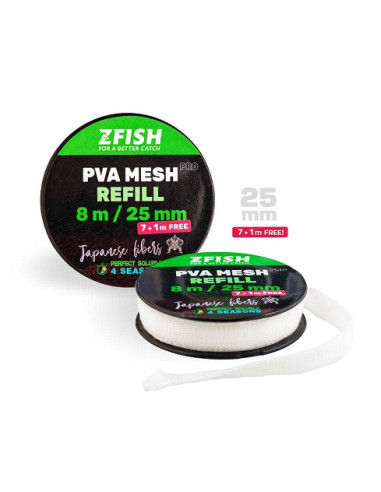 Zfish pva pro recambio 25mm  8m