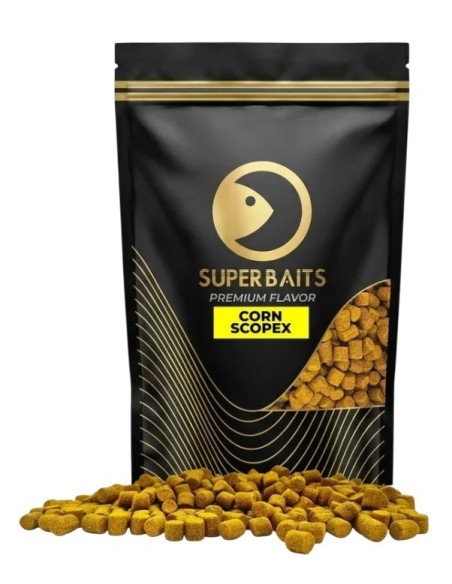 Superbaits premiun pellets corn scopex 8mm 800gr