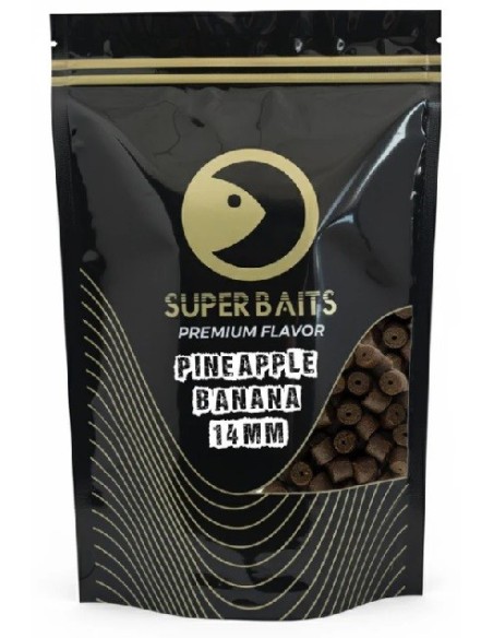 Superbaits pellets pineappe & banana 14mm 800gr