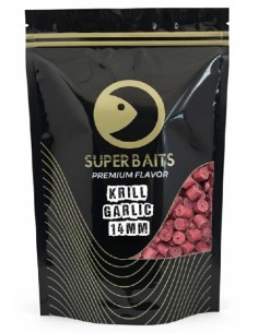 Superbaits pellets krill & garlic 14mm 800gr