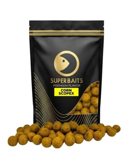 Superbaits premium boilies corn scopex 20mm 800gr