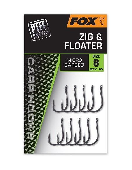 Fox NEW carp hook zig & floater nº8 10unds