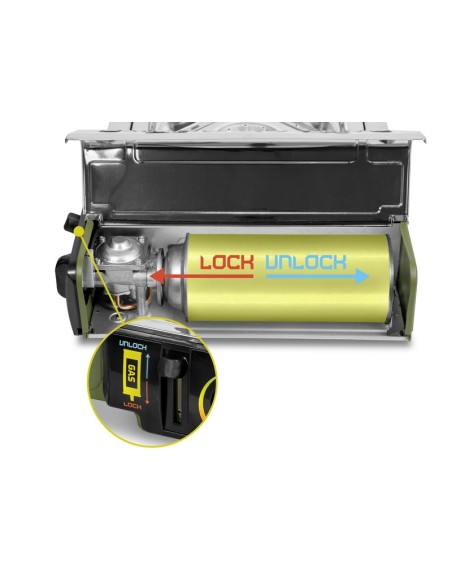 Delphin  cocina gas stove INOXIA