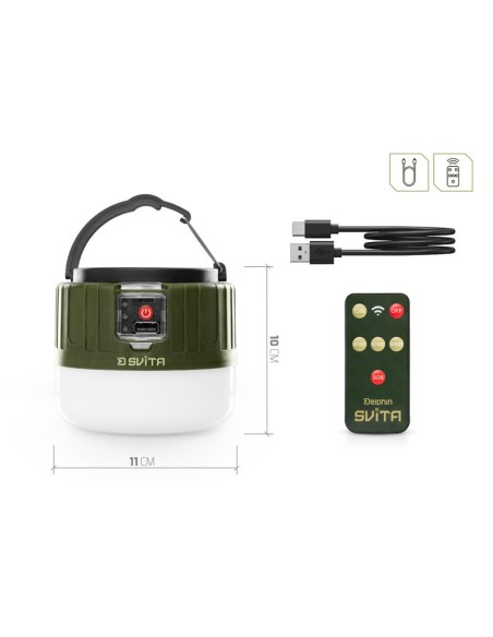 Delphin camping lamp remote SVITA