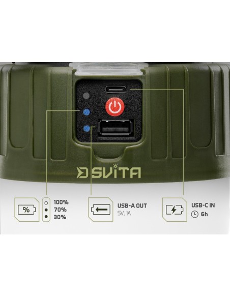 Delphin camping lamp remote SVITA