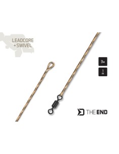 Delphin THE END leadcore swivel 1m 3unds 2