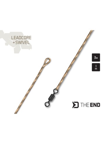 Delphin THE END leadcore swivel 1m 3unds