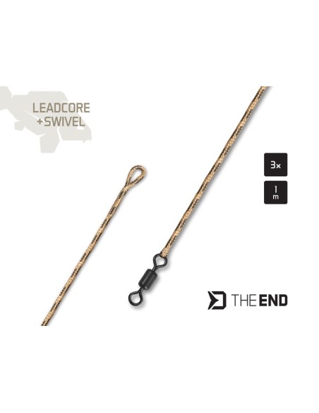 Delphin THE END leadcore swivel 1m 3unds