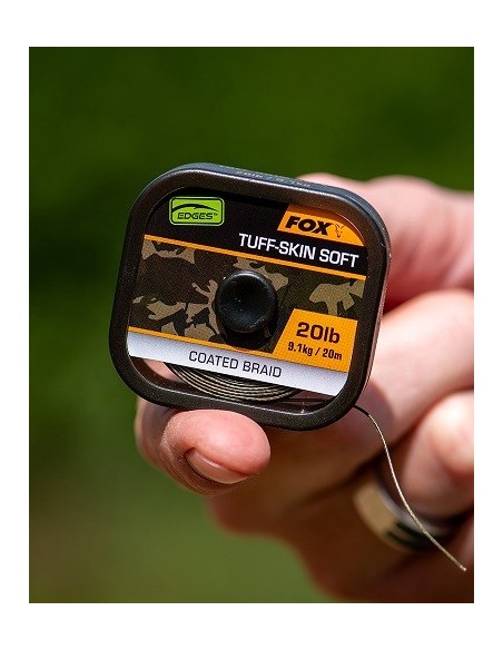 Fox tuff-skin soft camo 20lb 9.1kg 20m