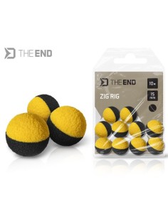 Delphin THE END boilies foam yellow & black 15mm 10unds