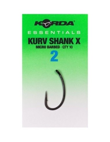 Korda essential kurv shank x nº2 10unds