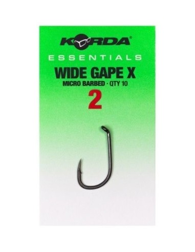 Korda essential wide gape x nº2 10unds