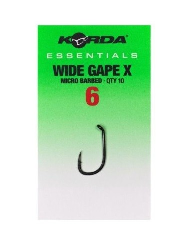 Korda essential wide gape x nº6 10unds
