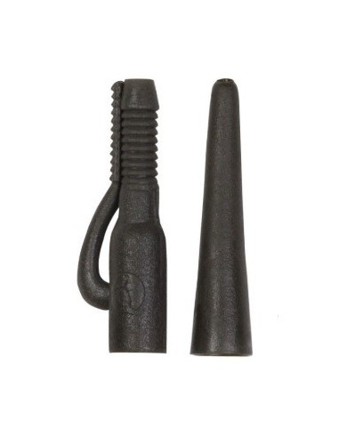 Korda essential lead clip & tail rubber camo green 5 set