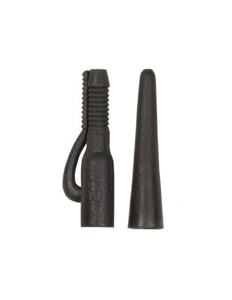 Korda essential lead clip & tail rubber camo green 5 set