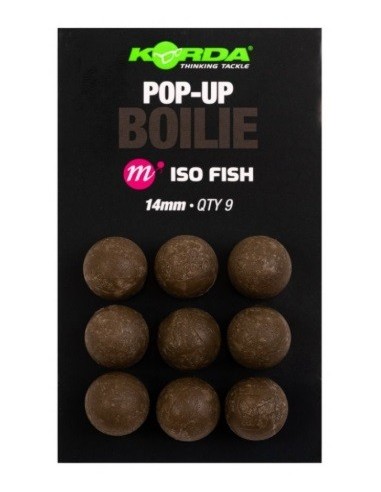 Korda boilies plastic pop-up iso fish 14mm 9unds