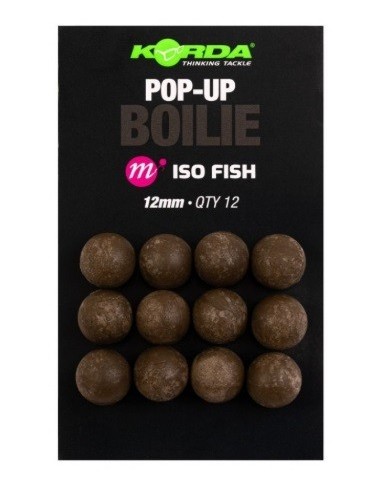 Korda boilies plastic pop-up iso fish 12mm 12unds