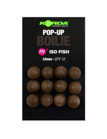 Korda boilies plastic pop-up iso fish 12mm 12unds