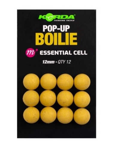 Korda boilies plastic pop-up essential cell 12mm 12unds