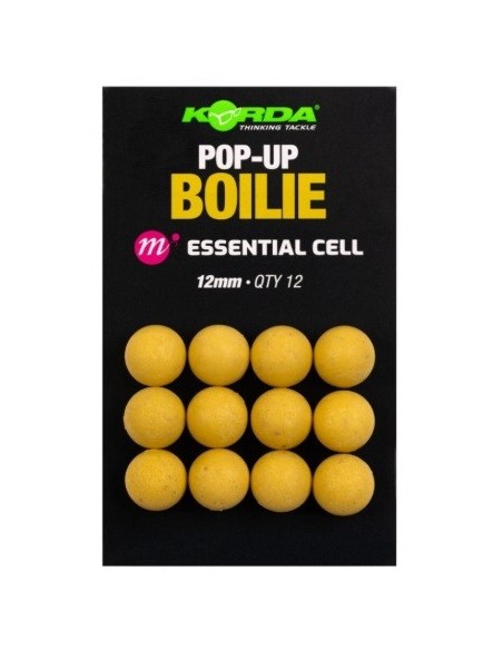 Korda boilies plastic pop-up essential cell 12mm 12unds