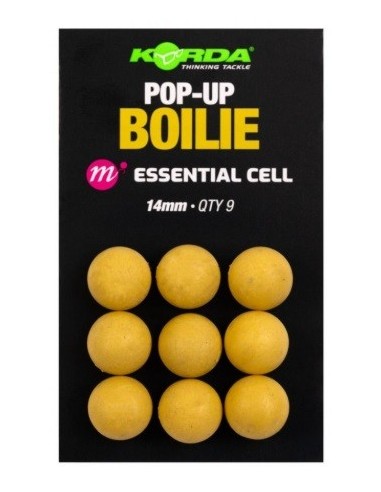 Korda boilies plastic pop-up essential cell 14mm 9unds