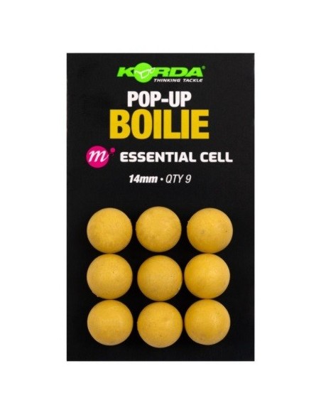 Korda boilies plastic pop-up essential cell 14mm 9unds