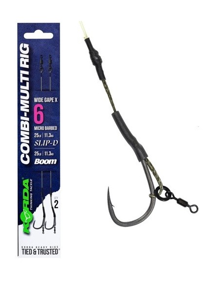 Korda combi multi rig wide gape x nº6 2unds