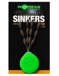 Korda sinkers medium brown 12unds
