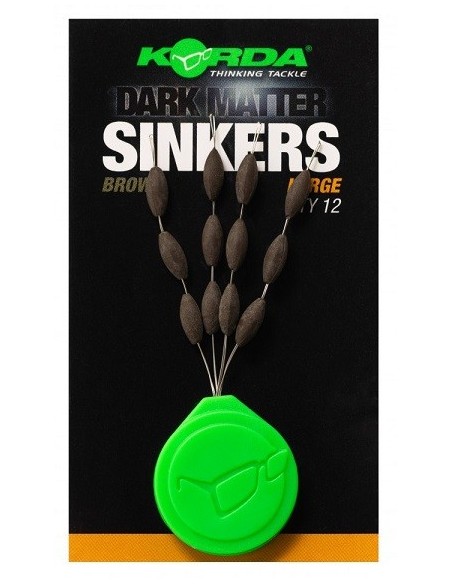 Korda sinkers medium brown 12unds