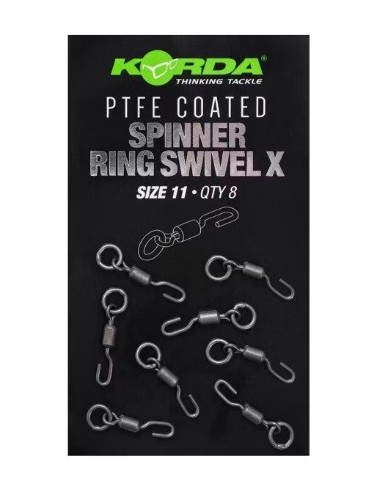 Korda PTFE spinner ring swivel X nº11 8unds
