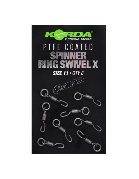Korda PTFE spinner ring swivel X nº11 8unds