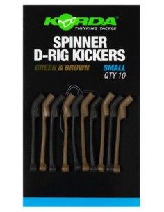 Korda spinner d-rig kickers green/brown small 10unds