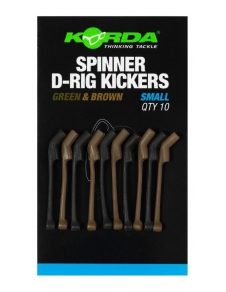 Korda spinner d-rig kickers green/brown small 10unds