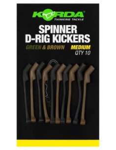 Korda spinner d-rig kickers green/brown medium 10unds