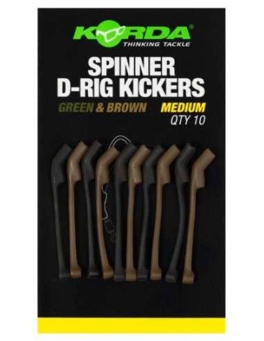 Korda spinner d-rig kickers green/brown medium 10unds