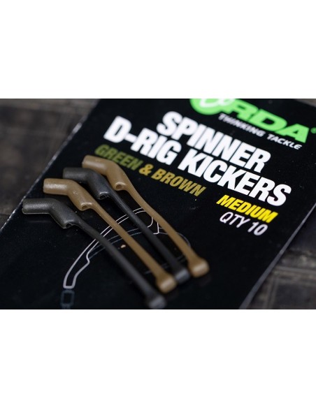 Korda spinner d-rig kickers green/brown medium 10unds