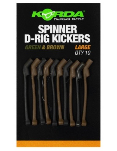 Korda spinner d-rig kickers green/brown large 10unds
