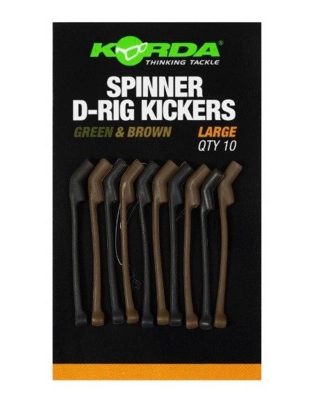 Korda spinner d-rig kickers green/brown large 10unds