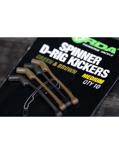 Korda spinner d-rig kickers green/brown large 10unds