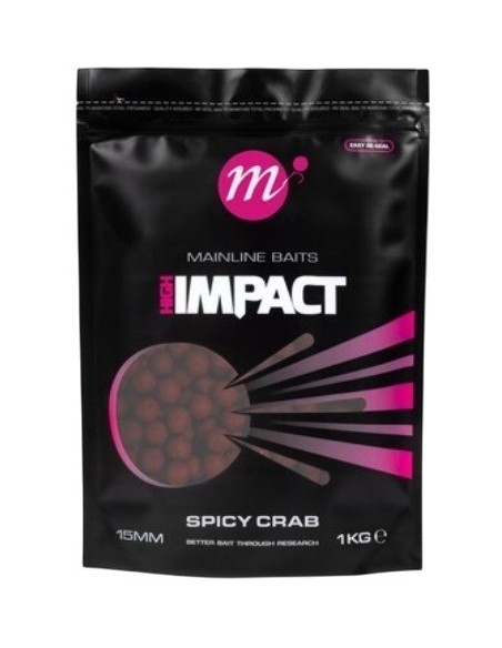 Mainline impact boilies spicy crab 15mm 1kg