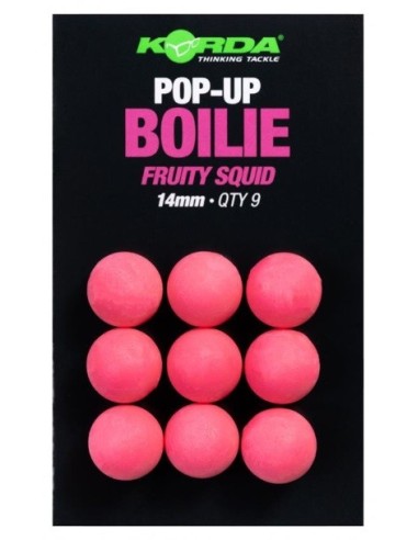 Korda popup boilies fruity squid 14mm 9unds