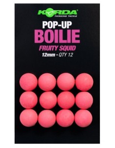 Korda popup boilies fruity squid 12mm 12unds