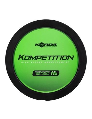 Korda kompetition mono fluro green 0.25mm 1000m