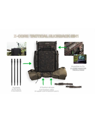 Zfish Z-CORE tactical rucksack 2in1