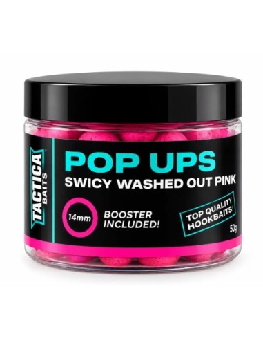 Tactica baits pop-up whased out pink swicy 14mm