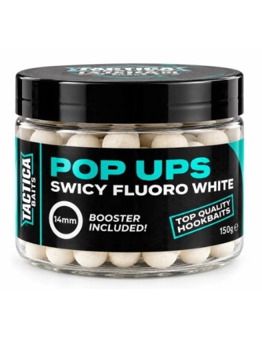 Tactica baits pop-up fluoro white swicy 14mm