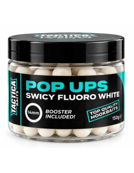 Tactica baits pop-up fluoro white swicy 14mm